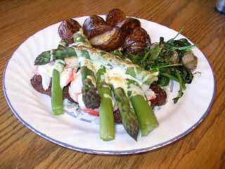 Asparagus Steak Neptune